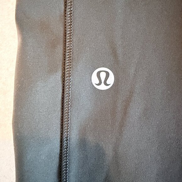 Lululemon Fast and Free 5 Pocket Hi-Rise Leggings w/Drawstring 21' Army Green 4 - Picture 6 of 8